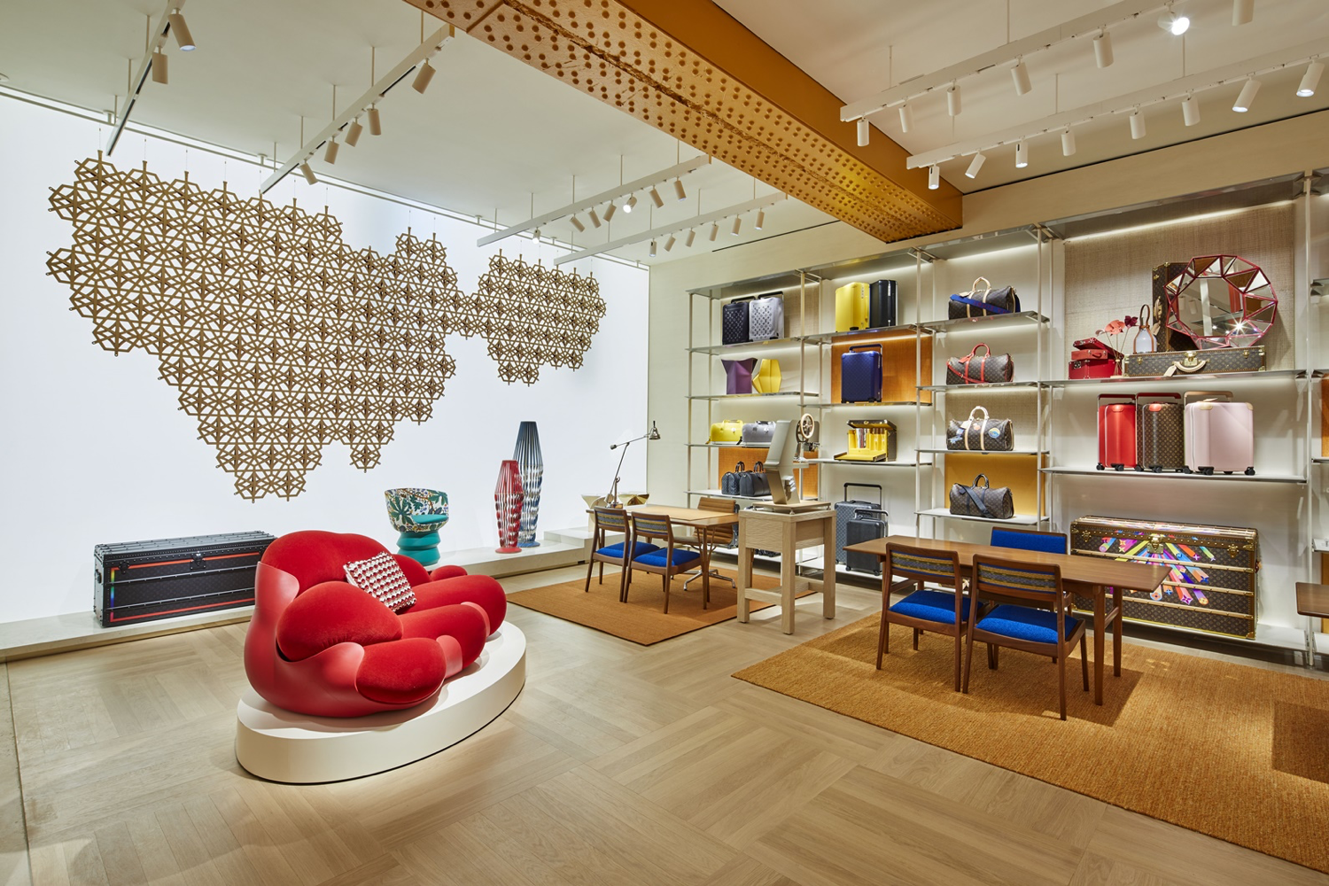 Louis Vuitton reopens its London store in the middle of a colour explosion  – Mess Magazine