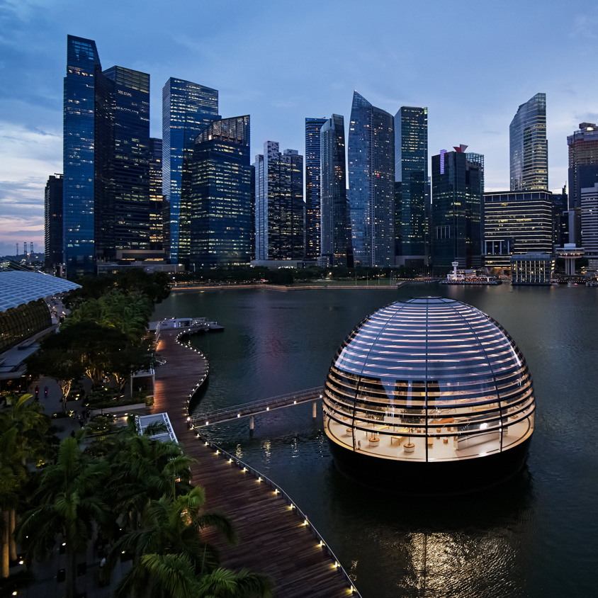 The magnificent floating LV boutique, MBS Singapore.