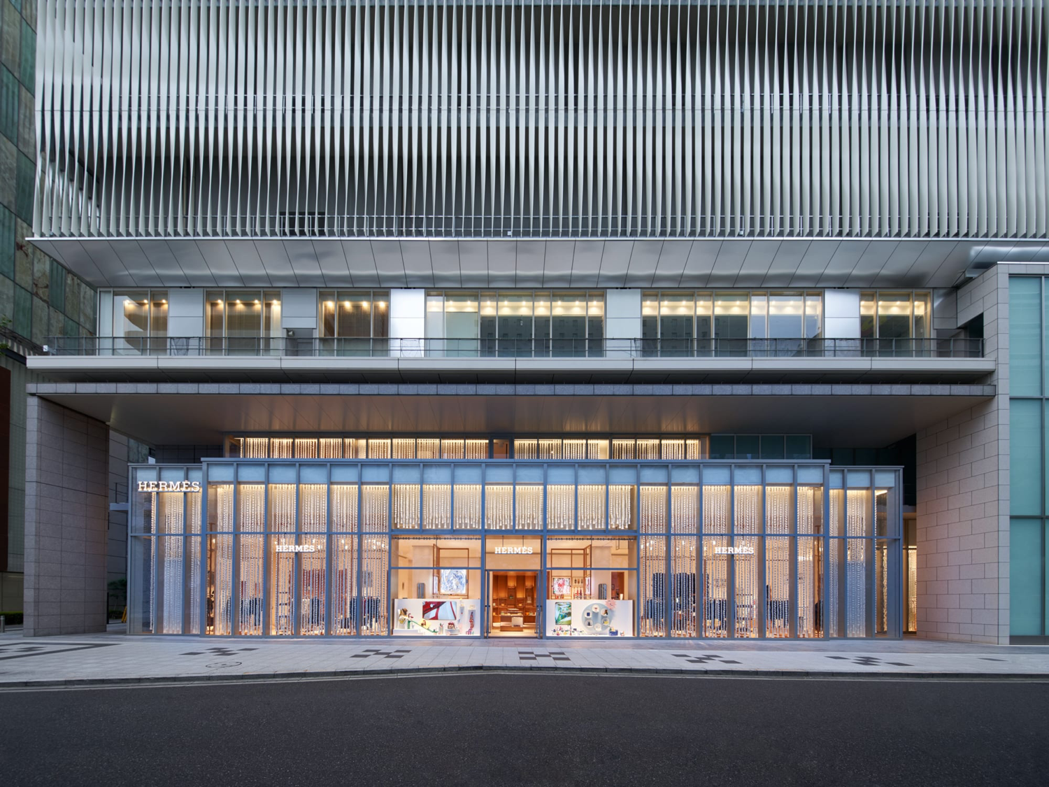 Hermès opened its new store in the Shinsaibashi neighbourhood of Osaka,  Japan - Luxferity Magazine