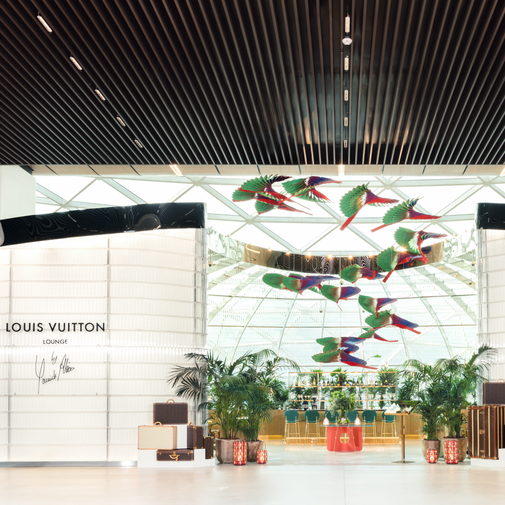 WE BE SIPPING COFFEE AT THE NEWLY OPENED LOUIS VUITTON LOUNGE AT DOHA'S  AIPORT. - Buro 24/7